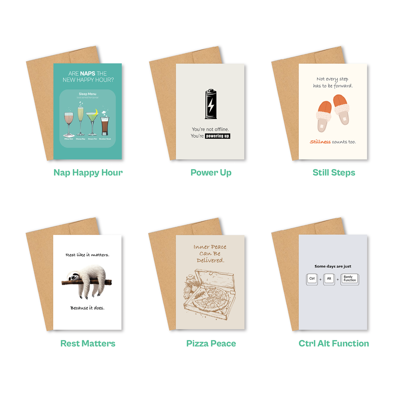 The Slow Down Set: Six Card BounceBack Bundle