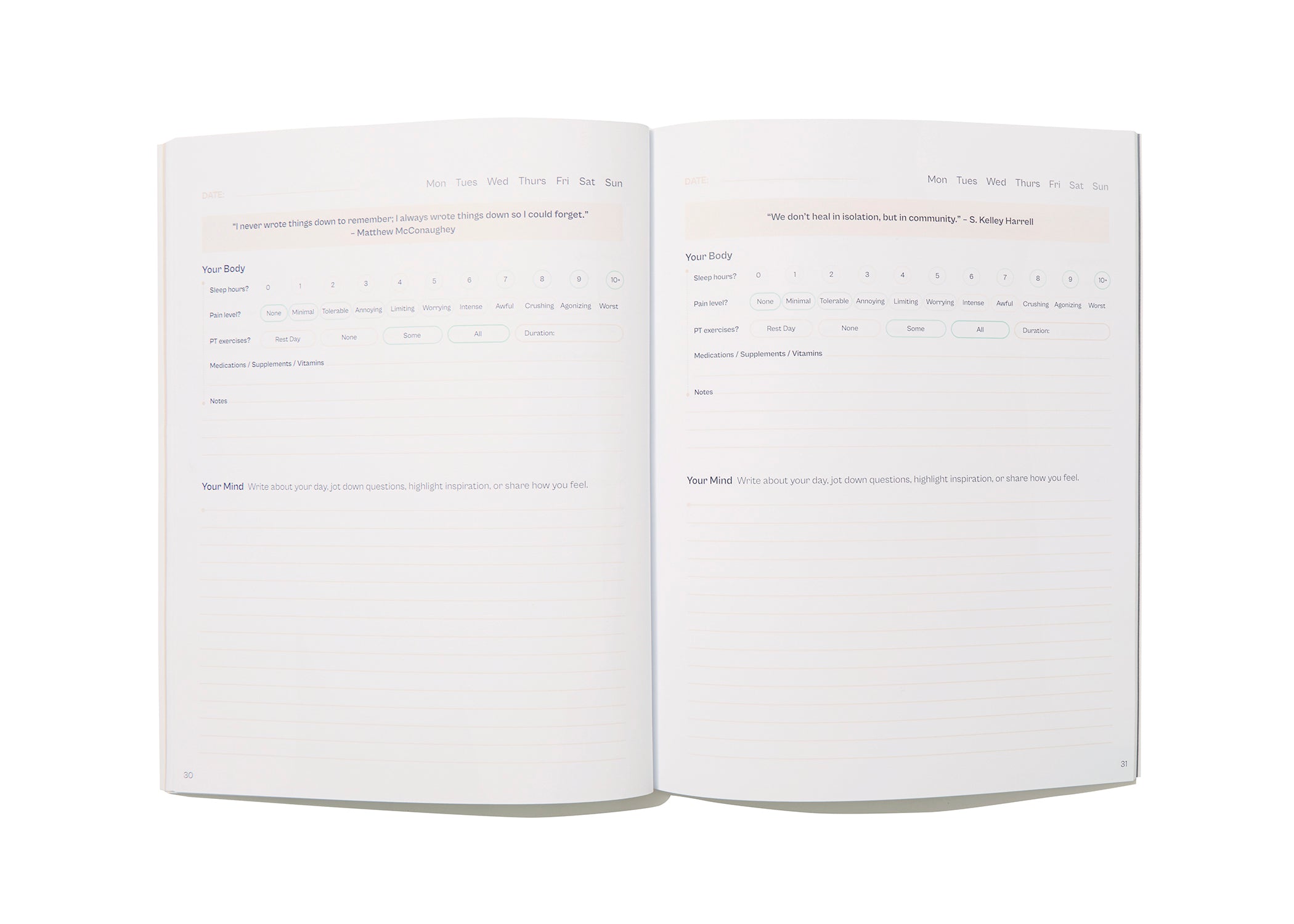 Physical Rehab Tracker
